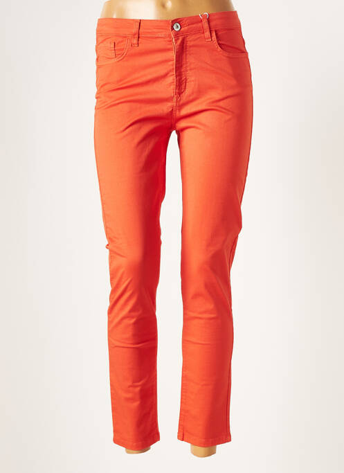Pantalon 7/8 orange FRED SABATIER pour femme