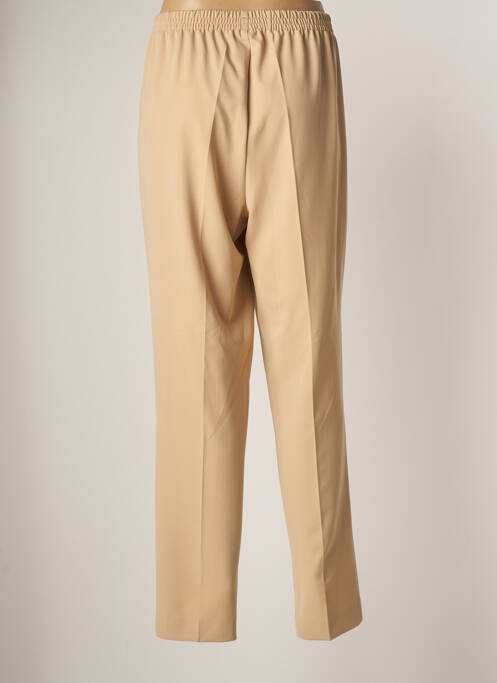 Pantalon droit beige ADELINA BY SCHEITER pour femme