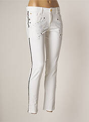 Jeans coupe slim blanc MONARCH pour femme seconde vue