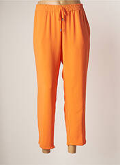 Pantalon 7/8 orange TINTA STYLE pour femme seconde vue
