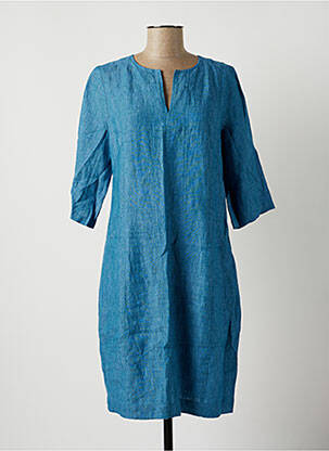 Robe mi-longue bleu GR NATURE pour femme