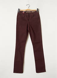 Pantalon slim stretch taille haute rouge LEE COOPER femme