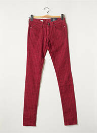 Pantalon slim taille basse taille basse rouge TOMMY HILFIGER femme
