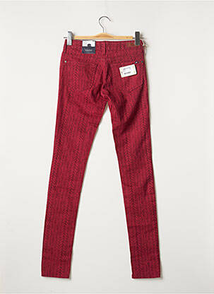 Pantalon slim taille basse taille basse rouge TOMMY HILFIGER femme