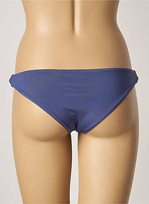 Bas de maillot de bain effet matière satinée bikini bleu LA PERLA femme