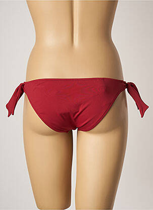 Bas de maillot de bain effet matière satinée bikini rouge LA PERLA femme