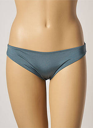 Bas de maillot de bain effet matière satinée culotte bleu LA PERLA femme