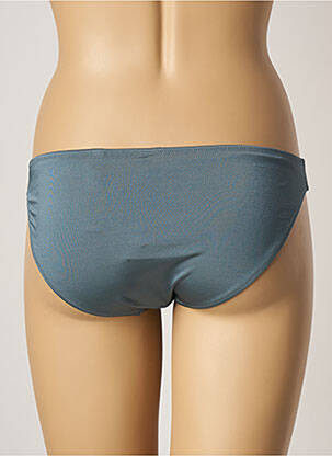 Bas de maillot de bain effet matière satinée culotte bleu LA PERLA femme