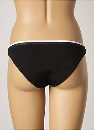 Bas de maillot de bain effet matière satinée culotte noir LA PERLA femme