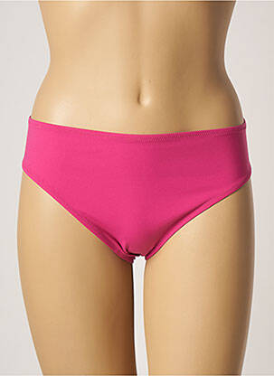 Bas de maillot de bain effet matière satinée culotte rose LA PERLA femme