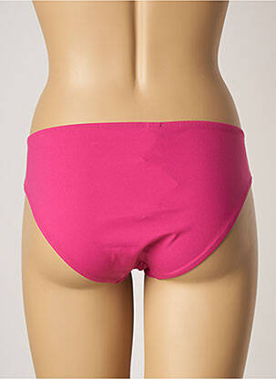 Bas de maillot de bain effet matière satinée culotte rose LA PERLA femme