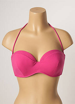 Haut de maillot de bain stretch haut soutien-gorge balconnet rose LA PERLA femme