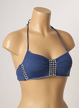 Haut de maillot de bain stretch haut bandeau bleu LA PERLA femme