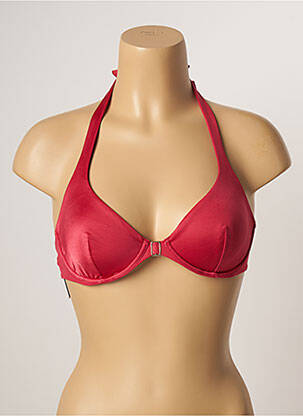 Haut de maillot de bain stretch haut soutien-gorge emboitant rouge LA PERLA femme