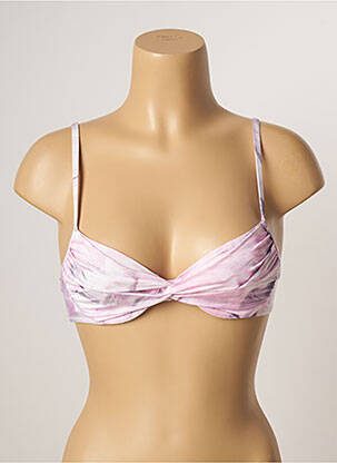 Haut de maillot de bain stretch haut soutien-gorge emboitant rose LA PERLA femme