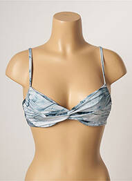 Haut de maillot de bain stretch haut soutien-gorge emboitant bleu LA PERLA femme