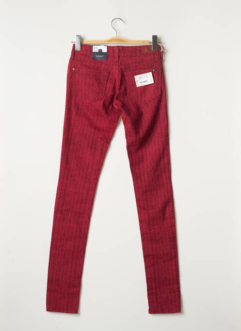 Pantalon slim rouge TOMMY HILFIGER pour femme