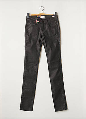 Pantalon slim broderie rivets taille normale noir LEE COOPER femme