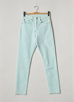 Jeans coupe slim broderie rivets taille normale bleu LEVI'S femme