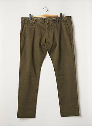 Jeans coupe droite broderie rivets taille normale vert MCS homme