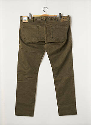 Jeans coupe droite broderie rivets taille normale vert MCS homme