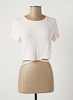 T-shirt coupe droite manches courtes rose PASSIONATA femme