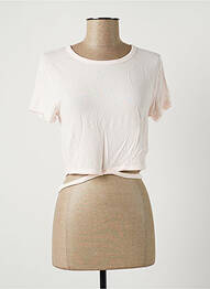 T-shirt coupe droite manches courtes rose PASSIONATA femme