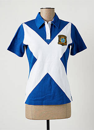 Polo tissage jersey manches courtes bleu STAR CLIPPERS femme