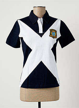 Polo tissage jersey manches courtes bleu STAR CLIPPERS femme