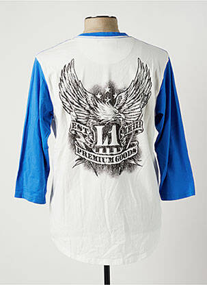 T-shirt coupe droite manches 3/4 blanc L1 PREMIUM GOODS homme