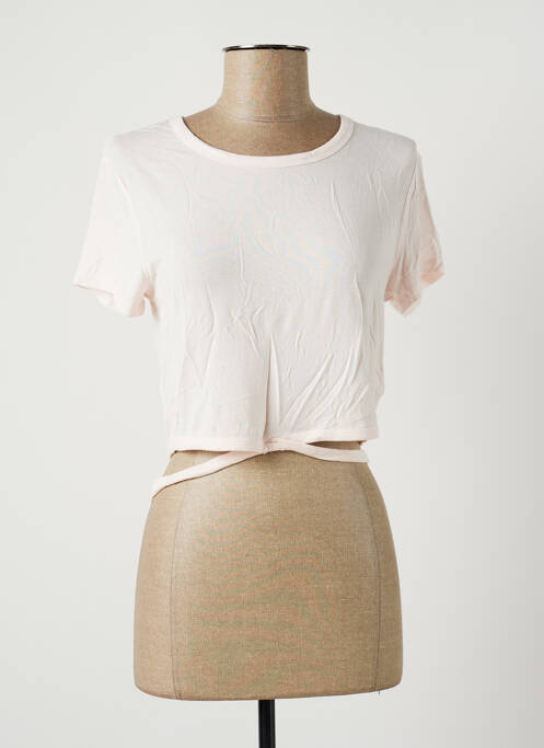 T-shirt coupe droite manches courtes rose PASSIONATA femme