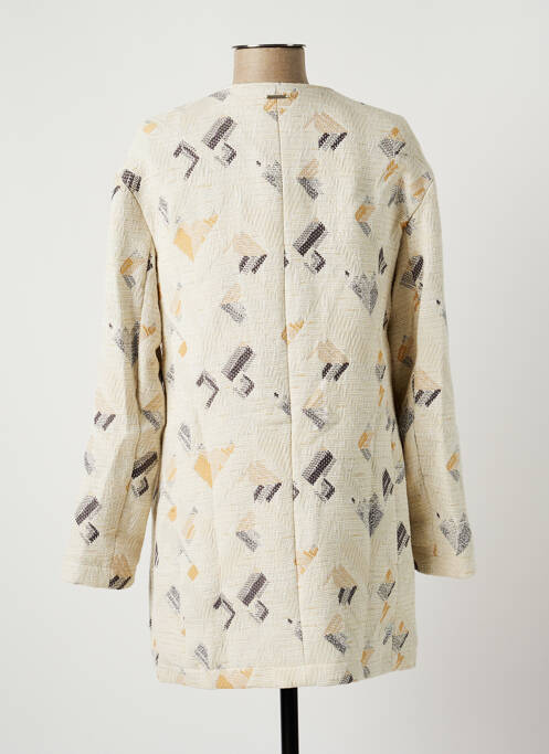 Manteau long beige ONE STEP pour femme