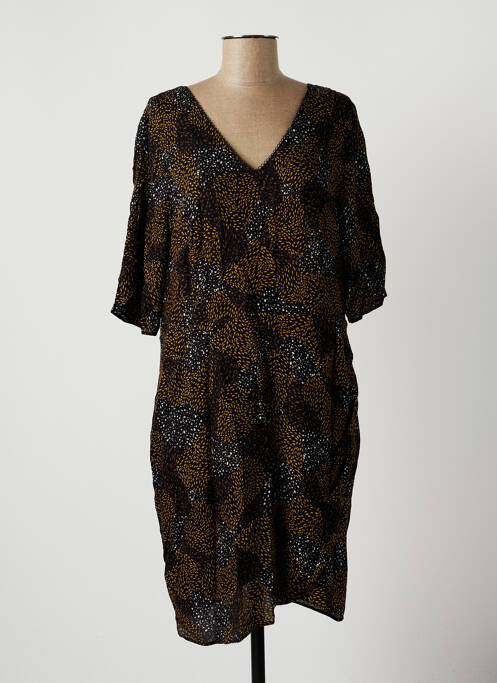 Robe mi-longue noir ONE STEP pour femme