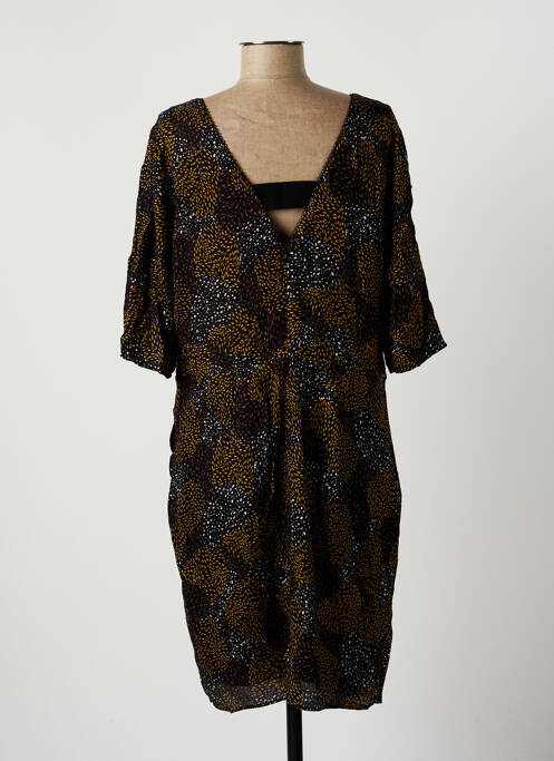 Robe mi-longue noir ONE STEP pour femme