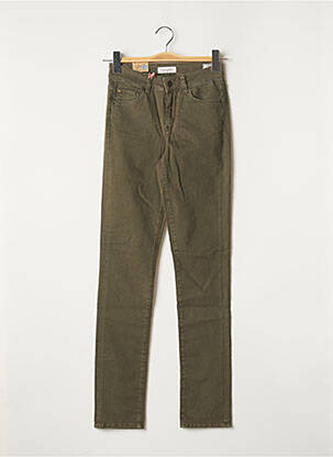 Jeans coupe slim broderie rivets taille normale vert LEE COOPER femme