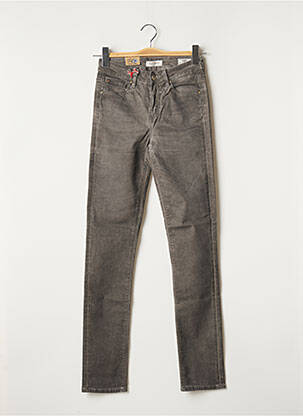 Jeans coupe slim broderie rivets taille normale gris LEE COOPER femme