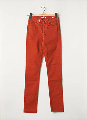 Pantalon slim broderie rivets taille normale orange LEE COOPER femme