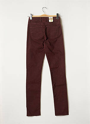 Jeans coupe slim broderie rivets taille normale rouge LEE COOPER femme