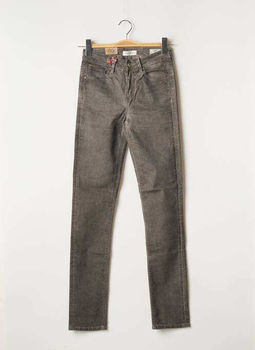 Jeans coupe slim broderie rivets taille normale gris LEE COOPER femme