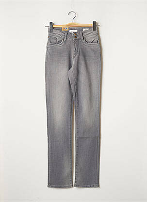 Jeans coupe droite broderie rivets taille normale gris LEE COOPER femme