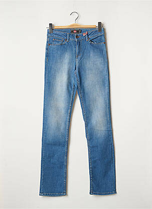Jeans coupe droite broderie rivets taille normale bleu LEE COOPER femme