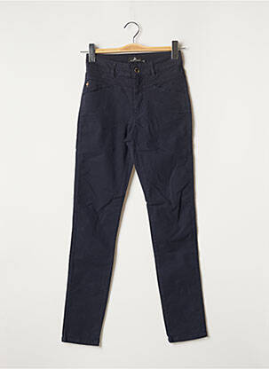 Jeans coupe slim broderie rivets taille normale bleu ONE STEP femme