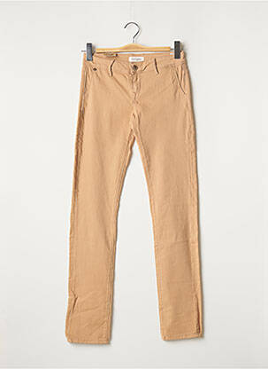 Pantalon chino fermeture zippée sous rabat boutonné taille normale beige LEE COOPER femme