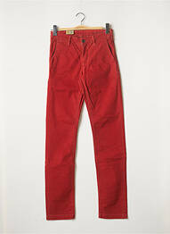 Pantalon chino fermeture zippée sous rabat boutonné taille normale rouge LEE COOPER femme