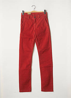 Pantalon chino fermeture zippée sous rabat boutonné taille normale rouge LEE COOPER femme