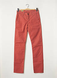 Pantalon chino tissage popeline taille normale rouge LEE COOPER femme