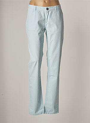 Pantalon chino tissage popeline taille normale bleu GAASTRA femme