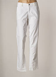 Pantalon chino fermeture zippée sous rabat boutonné taille normale blanc GAASTRA femme