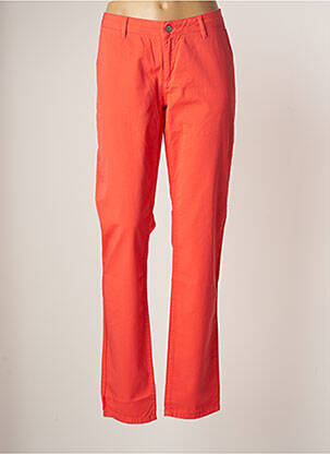 Pantalon chino tissage popeline taille normale orange GAASTRA femme