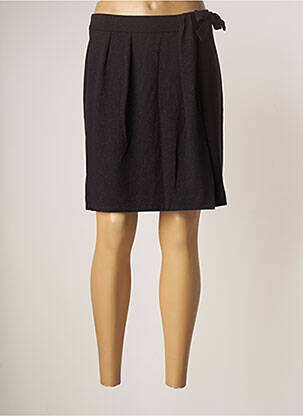 Jupe courte coupe droite noir ONE STEP femme